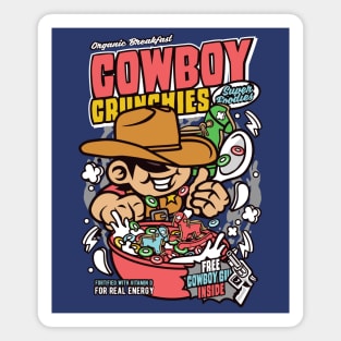 Retro Cereal Box Cowboy Crunchies // Junk Food Nostalgia // Cereal Lover Magnet